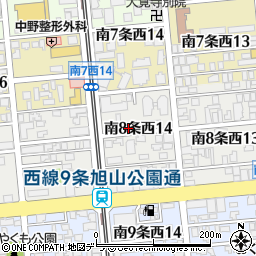 リパーク札幌南８西１４駐車場周辺の地図