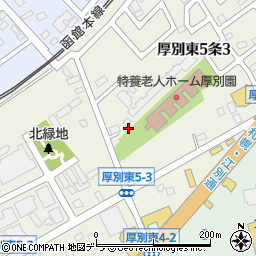 北海道札幌市厚別区厚別東５条周辺の地図