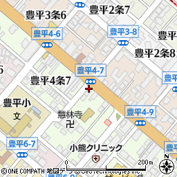 クリーニングピュア　豊平店周辺の地図