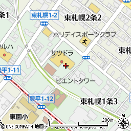ピッコロ子ども倶楽部　東札幌園周辺の地図