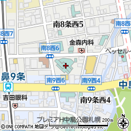 札幌エクセルホテル東急駐車場周辺の地図
