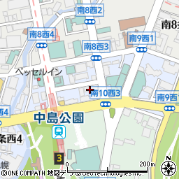 全日本司厨士協会北海道地方本部周辺の地図