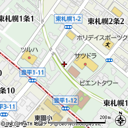北海道札幌市白石区東札幌１条周辺の地図