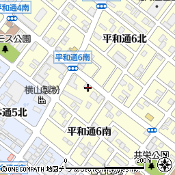 北海道札幌市白石区平和通６丁目南3-14周辺の地図