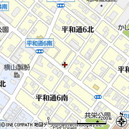 北海道札幌市白石区平和通６丁目北11-18周辺の地図