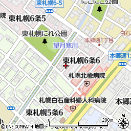 地崎商事株式会社　白石環状営業所周辺の地図