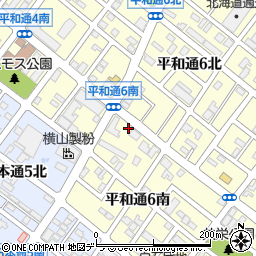 北海道札幌市白石区平和通６丁目南3-12周辺の地図
