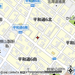北海道札幌市白石区平和通６丁目北11周辺の地図