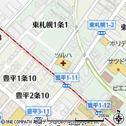 ツルハドラッグ東札幌店周辺の地図