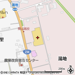 コメリハード＆グリーン栗山店周辺の地図