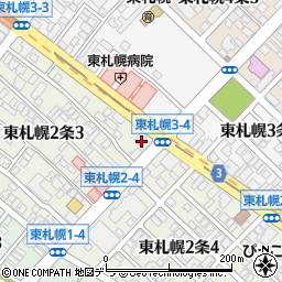 ノーブル東札幌周辺の地図