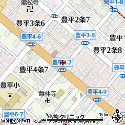 豊平警察署豊平交番周辺の地図