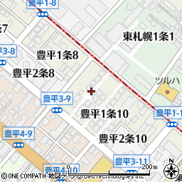 株式会社日本ハウスホールディングス　札幌支店・豊平展示場周辺の地図