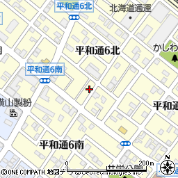 北海道札幌市白石区平和通６丁目北11-5周辺の地図