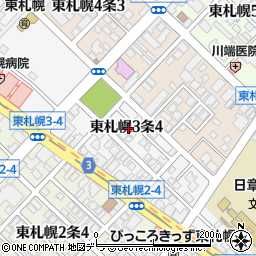 ジュネス東札幌周辺の地図