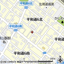 北海道札幌市白石区平和通６丁目北11-6周辺の地図