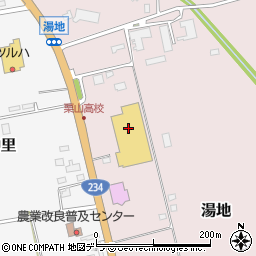 コメリホームセンター　栗山店本館周辺の地図