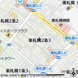 ブランシャールＡＬＡＩＮ東札幌周辺の地図