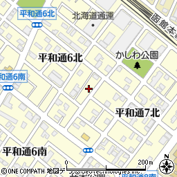 北海道札幌市白石区平和通６丁目北8周辺の地図