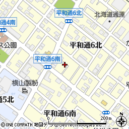 北海道札幌市白石区平和通６丁目北1周辺の地図