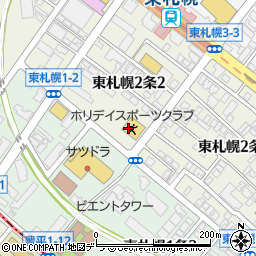 ホリデイスポーツクラブ　東札幌店周辺の地図