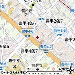 北海道銀行豊平支店周辺の地図