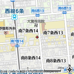 札幌市営住宅南７条団地１号棟周辺の地図
