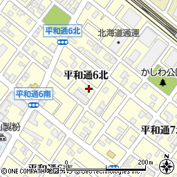 北海道札幌市白石区平和通６丁目北2-31周辺の地図