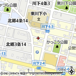 〒003-0863 北海道札幌市白石区川下三条の地図