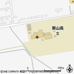 北海道栗山高等学校周辺の地図