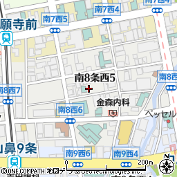 北海道札幌市中央区南８条西5丁目周辺の地図