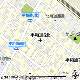 北海道札幌市白石区平和通６丁目北2-30周辺の地図