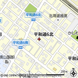 北海道札幌市白石区平和通６丁目北2-35周辺の地図