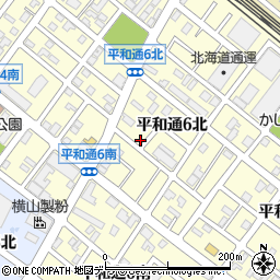 北海道札幌市白石区平和通６丁目北2-39周辺の地図