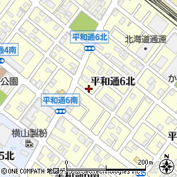 北海道札幌市白石区平和通６丁目北2-40周辺の地図