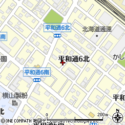北海道札幌市白石区平和通６丁目北2-38周辺の地図