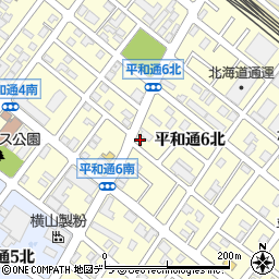 北海道札幌市白石区平和通６丁目北2-1周辺の地図
