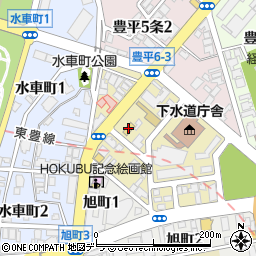 ファミリーマート札幌豊平６条店周辺の地図