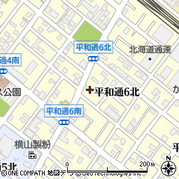 北海道札幌市白石区平和通６丁目北2-3周辺の地図