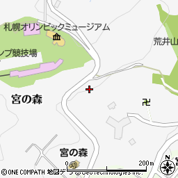 北海道札幌市中央区宮の森周辺の地図