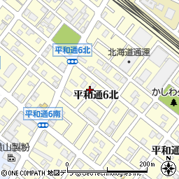 北海道札幌市白石区平和通６丁目北2-29周辺の地図