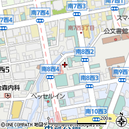 パークネット札幌南８西３駐車場周辺の地図