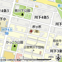 札幌市役所子ども未来局　子ども育成部北東白石児童会館周辺の地図