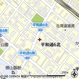 北海道札幌市白石区平和通６丁目北2-5周辺の地図