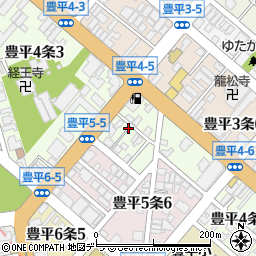 北海道札幌市豊平区豊平４条5丁目周辺の地図
