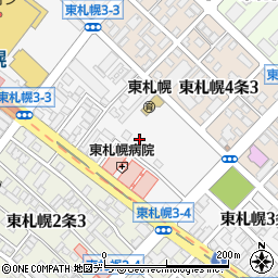 北海道札幌市白石区東札幌３条周辺の地図