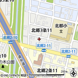 札幌市役所　子ども未来局子ども育成部北都小ミニ児童会館周辺の地図