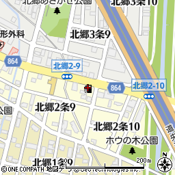 札幌河辺石油周辺の地図