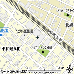 北海道札幌市白石区平和通６丁目北6周辺の地図