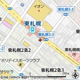 ファミリーマート東札幌店周辺の地図